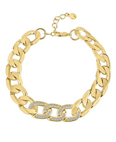 And Now This Curb Link Bracelet In Gold Plated