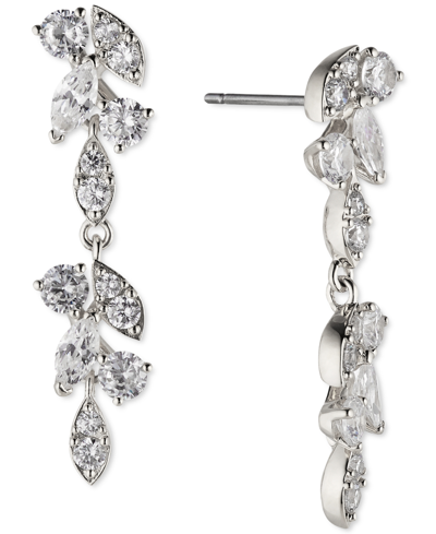 Eliot Danori Silver-tone Linear Drop Earrings, Created For Macy's