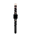 Ted Baker Women's Ted Wavy Design Black Leather Strap In Black