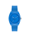 ADIDAS ORIGINALS UNISEX THREE HAND PROJECT TWO BLUE RESIN STRAP WATCH 38MM