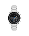 ADIDAS ORIGINALS UNISEX THREE HAND EDITION ONE CHRONO SILVER-TONE STAINLESS STEEL BRACELET WATCH 40MM