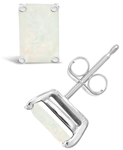 MACY'S OPAL (5/8 CT. T.W.) STUD EARRINGS IN 14K YELLOW GOLD OR 14K WHITE GOLD
