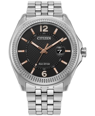 Citizen Eco-drive Men's Corso Classic Stainless Steel Bracelet Watch 42mm In Gold Tone / Grey / Rose / Rose Gold Tone