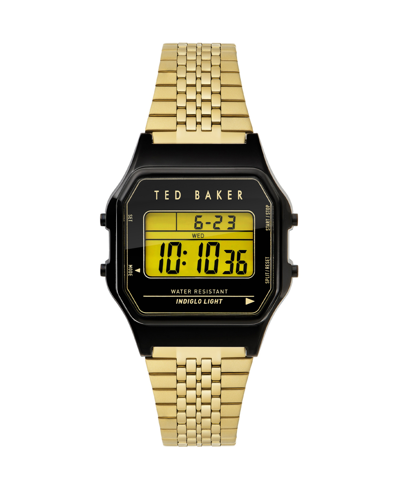Ted Baker Unisex Ted 80's Gold-tone Stainless Steel Bracelet Watch 35.5mm