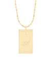 Brook & York Harper Initial Pendant In Gold-plated-a