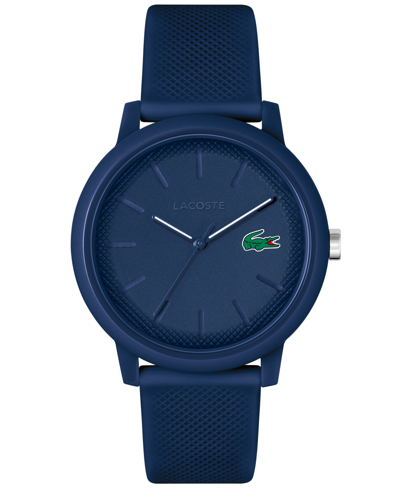 Lacoste Men's L.12.12 Blue Silicone Strap Watch 42mm