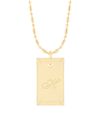 Brook & York Harper Initial Pendant In Gold-plated-h