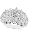 Macy's Diamond Horizontal Cluster Ring (5 Ct. T.w.) In 14k White Gold In White Gold