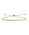 Macy's Diamond Bolo Bracelet (1/10 Ct. T.w.) In Sterling Silver, 14k Gold-plated Sterling Silver Or 14k Ros In Gold-plated Sterling Silver