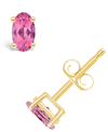 Macy's Pink Topaz (1-1/7 Ct. T.w.) Stud Earrings In 14k Yellow Gold Or 14k White Gold In Gold