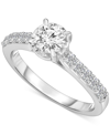 Trumiracle Diamond Solitaire Plus Engagement Ring (1 Ct. T.w.) In 14k White Gold In White Gold