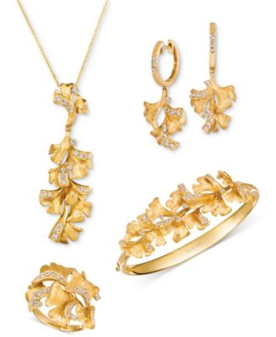 Le Vian Nude Diamond Sculptured Flower Jewelry Collection In 14k Gold In Yellow Gold