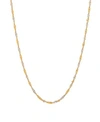 Italian Gold Polished Two Tone Diamond Cut Singapore Chain In 10k Yellow Gold In Two-tone