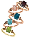Le Vian Multi Gemstone Ring Collection In 14k Rose Gold Or 14k Yellow Gold In Morganite