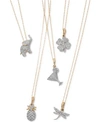 WRAPPED WHIMSICAL DIAMOND PENDANT COLLECTION IN 10K GOLD CREATED FOR MACYS