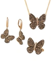 Le Vian Chocolatier Chocolate Vanilla Diamond Butterfly Jewelry Collection In 14k Rose Gold In Rose Gold