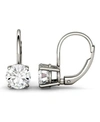 CHARLES & COLVARD MOISSANITE LEVERBACK EARRINGS 1 CT. T.W. 3 CT T.W. DIAMOND EQUIVALENT IN 14K WHITE OR YELLOW GOLD