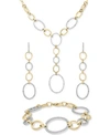 Wrapped In Love Diamond Oval Link Jewelry Collection In 14k Gold Plated Sterling Silver Created For Macys In Gold-plated Sterling Silver