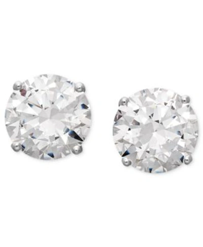 Arabella 14k White Gold Earrings Cubic Zirconia Round Stud Earrings 1 3 4 Ct. T.w. 6 5 8 Ct. T.w.