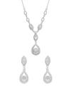 Wrapped In Love Diamond Teardrop Inspired Jewelry In 14k White Gold Created For Macys In Yellow Gold