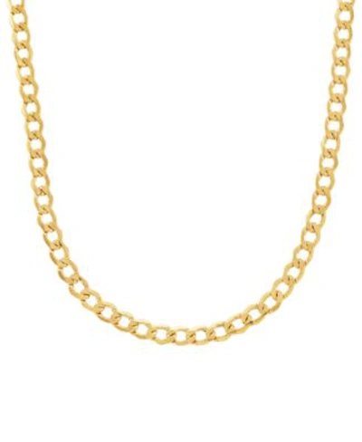ITALIAN GOLD 18 22 CURB LINK CHAIN NECKLACE COLLECTION 5MM IN 14K GOLD