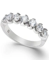 Macy's Certified Diamond Scallop Ring 1 2 2 Ct. T.w. In 14k White Gold In Yellow Gold