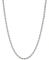 Giani Bernini Rope Link Chain Necklace 1822 In Sterling Silver Or 18k Gold Plated Sterling Silver 2 1 5mm In Gold Over Silver