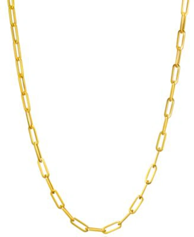 ITALIAN GOLD PAPERCLIP LINK CHAIN NECKLACES IN 14K GOLD