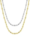 And Now This Now This Mirror Link Chains In Gold Or Silver Plate In 18 Or 24 In Gold
