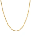 MACY'S SPARKLE ROPE CHAIN NECKLACES 2MM IN 14K GOLD