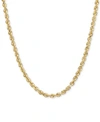 MACY'S 18 22 DIAMOND CUT ROPE CHAIN NECKLACE 2 1 2MM IN 14K GOLD WHITE GOLD OR ROSE GOLD