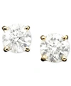 Macy's Diamond Stud Earrings In 14k Gold 1 3 Ct. T.w. 1 Ct. T.w.