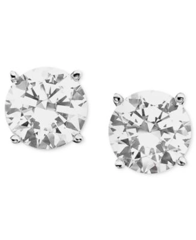 Macy's Diamond Stud Earrings 1 3 To 1 1 2 Ct. T.w. In 18k White Gold
