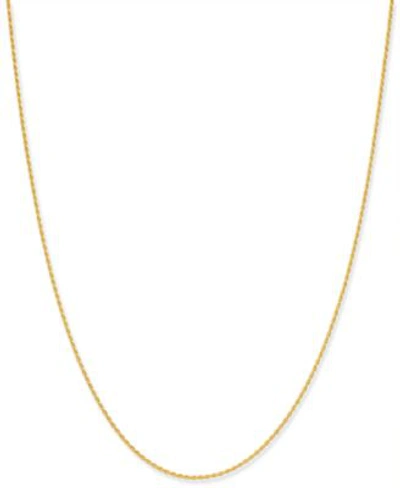 Giani Bernini Thin Rope Chain Necklace 16 24 1.5mm In 18k Gold Plate Over Sterling Silver Or Sterling Silver Creat In Gold Over Silver