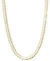 ITALIAN GOLD CURB CHAIN 4 3 5 7MM NECKLACE IN 14K GOLD