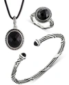 PETER THOMAS ROTH ONYX JEWELRY COLLECTION IN STERLING SILVER