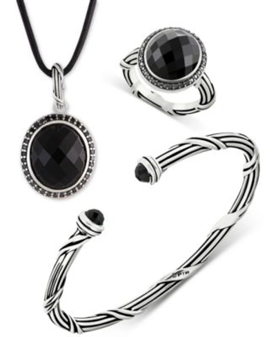 Peter Thomas Roth Onyx Jewelry Collection In Sterling Silver In Black