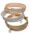 ANNE KLEIN MULTI ROW RHINESTONE BRACELETS