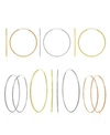 AND NOW THIS NOW THIS ENDLESS HOOPS 1 3 5 2 7 8 IN GOLD ROSE GOLD OR SILVER PLATE