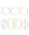 And Now This Now This Endless Hoops 1 3 5 2 7 8 In Gold Rose Gold Or Silver Plate In Gold