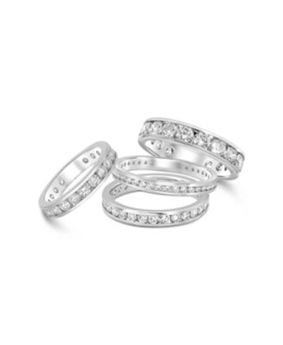 Macy's Channel Set Diamond Eternity Bands In 14k White Gold 1 2 3 Ct. T.w.
