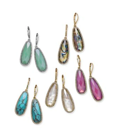 Lonna & Lilly Lonna Lilly Stone Drop Earrings In Gold