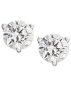 Macy's Certified Near Colorless Diamond Stud Earrings In 18k White Or Yellow Gold 1 4 1 1 4 Ct. T.w. In Yellow Gold