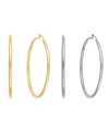 INC INTERNATIONAL CONCEPTS INC INTERNATIONAL CONCEPTS SLIM 1 3 4 3 HOOP EARRINGS IN GOLD TONE OR SILVER TONE CREATED FOR MACYS