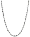 GIANI BERNINI ROPE LINK CHAIN NECKLACE 18 22 IN STERLING SILVER OR 18K GOLD PLATED STERLING SILVER 3 1 5MM