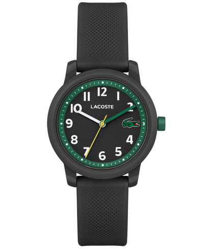 Lacoste Kids L.12.12 Light Black Silicone Strap Watch 32mm