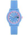 LACOSTE KIDS L.12.12 LIGHT BLUE SILICONE STRAP WATCH 32MM