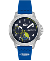 LACOSTE MEN'S ENDURANCE BLUE SILICONE WATCH STRAP WATCH 44MM