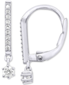 FOREVER GROWN DIAMONDS LAB-CREATED DIAMOND DANGLE EARRINGS (1/6 CT. T.W.) IN STERLING SILVER OR 14K GOLD-PLATED STERLING SI