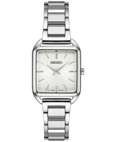 Seiko Women's Essentials Stainless Steel Bracelet Watch 26mm In Silver